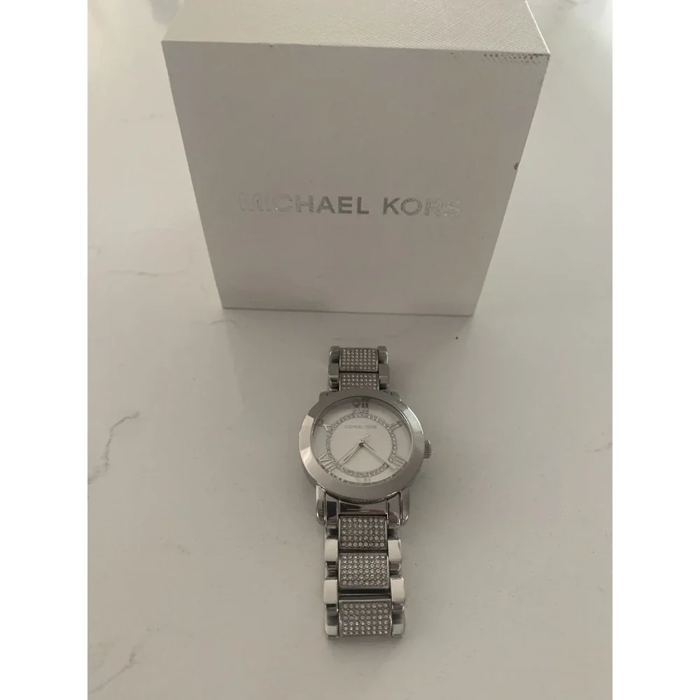 Michael Kors Silver Tone Crystal Women's Watch